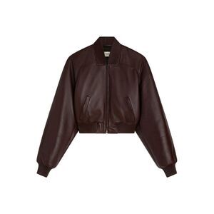 Phoebe Philo Women Leather Bomber Jacket